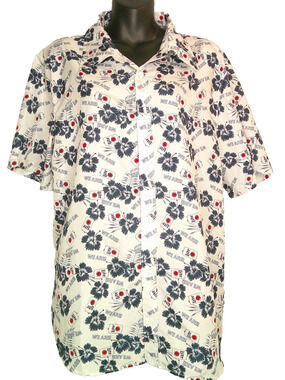 BDA Penn State, "We are" Miller Lite Short Sleeve Hawaiian Shirt - Men's Medium